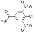structure of CAS# 20731-63-9, 4-Chloro-3,5-Dinitrobenzamide;4-Chloro-3,5-Dinitro-Benzamide;Nsc76582