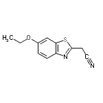 structure of CAS# 207400-12-2, (6-Ethoxy-1,3-Benzothiazol-2-Yl)Acetonitrile;(6-ethoxy-1,3-benzothiazol-2-yl)acetonitrile;2-(6-ethoxybenzo[d]thiazol-2-yl)acetonitrile
