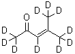 structure of CAS# 207456-83-5, 4-(<Sup>2</Sup>H<Sub>3</Sub>)Methyl(<Sup>2</Sup>H<Sub>7</Sub>)-3-Penten-2-One;4Methyl3penten2oned10;4-Methyl-3-penten-2-one-d10;Mesityl oxide