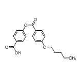 CAS#: 207497-09-4， 4-{[4-(Pentyloxy)Benzoyl]Oxy}Benzoic Acid