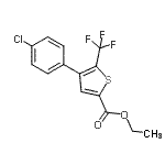 CAS#: 208108-54-7， Ethyl 4-(4-Chlorophenyl)-5-(Trifluoromethyl)-2-Thiophenecarboxylate
