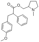 CAS#: 20811-88-5， 1-Methyl-2-Pyrrolidinemethanol (3-(4-Methoxyphenyl)-2-Phenyl)Propionate