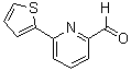 结构式 CAS# 208111-00-6, 6-(2-噻吩基)-2-吡啶甲醛