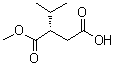 结构式 CAS# 208113-95-5, (S)-2-异丙基琥珀酸 1-甲基酯