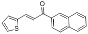 结构式 CAS# 20894-63-7, 1-(2-萘基)-3-(2-噻吩基)-2-丙烯-1-酮