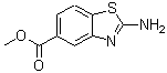结构式 CAS# 209459-07-4, 2-氨基-1,3-苯并噻唑-5-羧酸甲酯