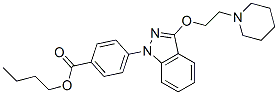 CAS#: 20954-14-7， 4-[3-(2-Piperidinoethoxy)-1H-Indazol-1-Yl]Benzoic Acid Butyl Ester