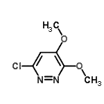 structure of CAS# 2096-21-1, 6-Chloro-3,4-Dimethoxypyridazine;6-CHLORO-34-DIMETHOXY-PYRIDAZINE