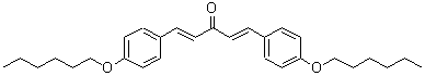 structure of CAS# 209683-39-6, (1E,4E)-1,5-Bis[4-(Hexyloxy)Phenyl]-1,4-Pentadien-3-One;(1E,4E)-1,5-Bis[4-(hexyloxy)phenyl]-1,4-pentadien-3-one #;1,5-bis(4-hexyloxyphenyl)-1,4-pentadien-3-one
