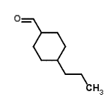structure of CAS# 209735-40-0, 4-Propylcyclohexanecarbaldehyde;4-propylcyclohexane-1-carbaldehyde