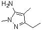 structure of CAS# 21018-62-2, 3-Ethyl-1,4-Dimethyl-1H-Pyrazol-5-Amine;3-ethyl-1,4-dimethyl-1H-pyrazol-5-amine;3-ethyl-1,4-dimethylpyrazole-5-ylamine;5-Ethyl-2,4-dimethyl-2H-pyrazol-3-ylamine