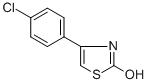 structure of CAS# 2103-98-2, 4-(4-Chlorophenyl)-2(3H)-Thiazolone;4-(4-Chlorophenyl)-3H-Thiazol-2-One;Zinc01042823;Mls000759992