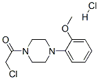 structure of CAS# 21057-39-6, 1-(Chloroacetyl)-4-(2-Methoxyphenyl)Piperazine Hydrochloride;2-Chloro-1-[4-(2-Methoxyphenyl)-1-Piperazinyl]Ethanone;2-Chloro-1-[4-(2-Methoxy-Phenyl)-Piperazin-1-Yl]-Ethanone;Bas 03062419