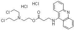 CAS#: 210584-54-6， 2-[Bis(2-chloroethyl)amino]ethyl N-9-acridinyl-beta-alaninate Dihydrochloride
