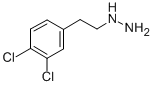 structure of CAS# 21085-57-4, [2-(3,4-Dichloro-Phenyl)-Ethyl]-Hydrazine Hydrochloride;(3,4-Dichlorophenethyl)Hydrazine;3,4-Dichlorophenelzine;4-15-00-01270 (Beilstein Handbook Reference)