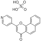 结构式 CAS# 2110-25-0, 2-吡啶-4-基苯并[h]苯并吡喃-4-酮
