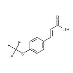CAS#: 21101-67-7， (2E)-3-{4-[(Trifluoromethyl)Sulfanyl]Phenyl}Acrylic Acid