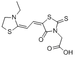 CAS#: 21155-21-5， 5-[(3-Ethyl-2-Thiazolidinylidene)Ethylidene]-4-Oxo-2-Thioxo-3- Thiazolidineacetic Acid