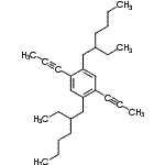 structure of CAS# 211809-67-5, 1,4-Bis(2-Ethylhexyl)-2,5-Di(1-Propyn-1-Yl)Benzene;1,4-Bis(2-ethylhexyl)-2,5-di-1-propynylbenzene;14-BIS -25-DI-1-PROPYNYL&;641200_ALDRICH