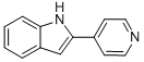 structure of CAS# 21182-07-0, 2-Pyridin-4-Yl-1H-Indole;2-(4-Pyridyl)-1H-Indole;Zinc01519035;Gl-0116