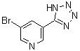structure of CAS# 211943-13-4, 3-Bromo-5-(1H-Tetrazol-5-Yl)Pyridine;3-bromo-5-(1H-1,2,3,4-tetrazol-5-yl)pyridine;3-Bromo-5-(1H-tetrazol-5-yl)-pyridine;3-bromo-5-(2H-tetraazol-5-yl)pyridine