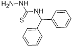 结构式 CAS# 21198-25-4, N-(二苯基甲基)-肼基硫代甲酰胺