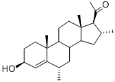 CAS#: 21208-26-4， 3b-Hydroxy-6a,16a-dimethylpregn-4-en-20-one