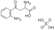 结构式 CAS# 2126-91-2, (1)-alpha,2-二氨基-gamma-氧代苯丁酸硫酸盐(1:1)