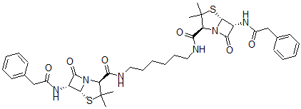 CAS#: 21291-04-3， Bis(Benzylpenicilloyl)-1,6-Diaminohexane
