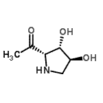 CAS#: 213314-75-1， 1-[(2S,3S,4S)-3,4-Dihydroxy-2-Pyrrolidinyl]Ethanone