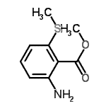 CAS#: 213340-66-0， Methyl 2-Amino-6-(Methylsulfanyl)Benzoate