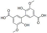 结构式 CAS# 2134-90-9, 3-(5-羧基-2-羟基-3-甲氧基苯基)-4-羟基-5-甲氧基苯甲酸