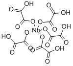 结构式 CAS# 21348-59-4, 草酸铌