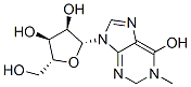 structure of CAS# 2140-73-0, 9-[(2R,3R,4S,5R)-3,4-Dihydroxy-5-(Hydroxymethyl)Oxolan-2-Yl]-1-Methylpurin-6-One;9-[(2R,3R,4S,5R)-3,4-Dihydroxy-5-(Hydroxymethyl)Tetrahydrofuran-2-Yl]-1-Methyl-Purin-6-One;9-[(2R,3R,4S,5R)-3,4-Dihydroxy-5-(Hydroxymethyl)-2-Tetrahydrofuranyl]-1-Methyl-6-Purinone;9-[(2R,3R,4S,5R)-3,4-Dihydroxy-5-Methylol-Tetrahydrofuran-2-Yl]-1-Methyl-Purin-6-One