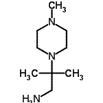 structure of CAS# 21404-92-2, 2-Methyl-2-(4-Methyl-1-Piperazinyl)-1-Propanamine;2-METHYL-<wbr>10-OXO-10<wbr>H-9-OXA-1<wbr>-AZA-ANTH<wbr>RACENE-3-<wbr>CARBOXYLI<wbr>C ACID ME<wbr>THYL ESTER;2-methyl-2-(4-methyl-1-piperazinyl)-1-propanamine;2-methyl-2-(4-methyl-1-piperazinyl)propylamine