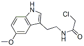 结构式 CAS# 21424-91-9, N-[2-(5-甲氧基-1H-吲哚-3-基)乙基]-2-氯乙酰胺
