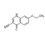 structure of CAS# 214476-07-0, 7-Ethoxy-4-Oxo-1,4-Dihydro-3-Quinolinecarbonitrile;3-Quinolinecarbonitrile, 7-ethoxy-4-hydroxy-