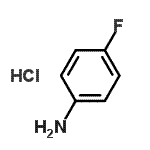 structure of CAS# 2146-07-8, 4-Fluoroaniline Hydrochloride (1:1);4-FLUOROANILINE HCL;4-FLUOROANILINE HYDROCHLORIDE