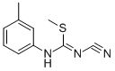 CAS 登录号:21504-97-2, N-氰基-N'-(3-甲基苯基)-硫代氨基亚胺酸甲酯