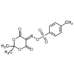 CAS#: 215436-24-1， 2,2-Dimethyl-5-({[(4-Methylphenyl)Sulfonyl]Oxy}Imino)-1,3-Dioxane-4,6-Dione