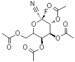 CAS#: 215942-62-4， (2S,3R,4S,5S)-6-(Acetoxymethyl)-2-Cyano-2-Fluorotetrahydro-2H-Pyran-3,4,5-Triyl Triacetate
