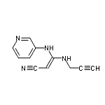 CAS#: 215944-40-4， (2Z)-3-(2-Propyn-1-Ylamino)-3-(3-Pyridinylamino)Acrylonitrile