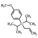 结构式 CAS# 216107-40-3, 烯丙基(二异丙基)(4-甲氧基苯基)硅烷