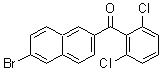 结构式 CAS# 216144-77-3, (6-溴-2-萘基)(2,6-二氯苯基)甲酮