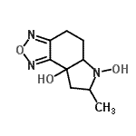 CAS#: 216218-95-0， 7-Methyl-5,5A,7,8-Tetrahydro-4H-[1,2,5]Oxadiazolo[3,4-e]Indole-6,8A-Diol