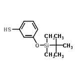 structure of CAS# 216393-56-5, 3-[Tert-Butyl(Dimethyl)Silyl]Oxybenzenethiol;3-(tert-Butyldimethylsiloxy)benzenethiol;3-(TERT-BUTYLDIMETHYLSILOXY)THIOPHENOL