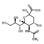 CAS#: 21646-00-4， (6R)-5-Acetamido-3,5-dideoxy-6-[(2R)-1,2,3-trihydroxypropyl]-beta-L-threo-hex-2-ulopyranosonic acid