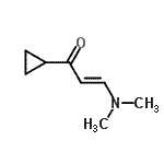 结构式 CAS# 21666-68-2, (2E)-1-环丙基-3-(二甲基氨基)-2-丙烯-1-酮