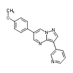 CAS#: 216661-72-2， 6-(4-Methoxyphenyl)-3-(3-Pyridinyl)Pyrazolo[1,5-a]Pyrimidine