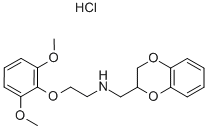 CAS#: 2170-58-3， 2,3-Dihydro-1,4-Benzodioxin-2-Ylmethyl-[2-(2,6-Dimethoxyphenoxy)Ethyl]Azanium Chloride